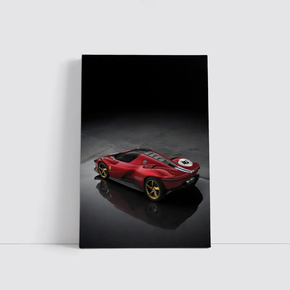 Ferrari Daytona SP3 Red Supercar Studio Shot – Wall Art