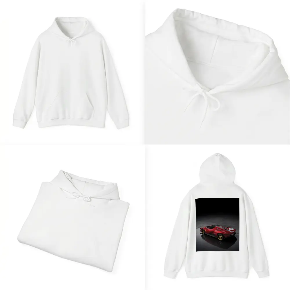 Ferrari Daytona SP3 Red Supercar Studio Shot – Hoodies