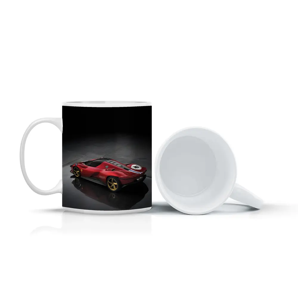 Ferrari Daytona SP3 Red Supercar Studio Shot – Mugs