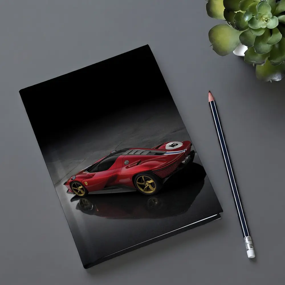 Ferrari Daytona SP3 Red Supercar Studio Shot – Notebooks