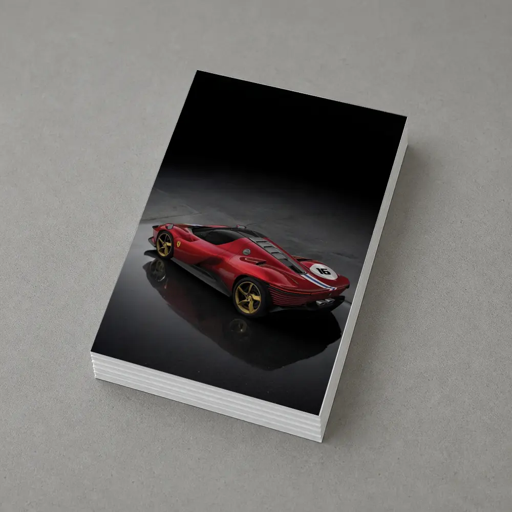 Ferrari Daytona SP3 Red Supercar Studio Shot – Postcards