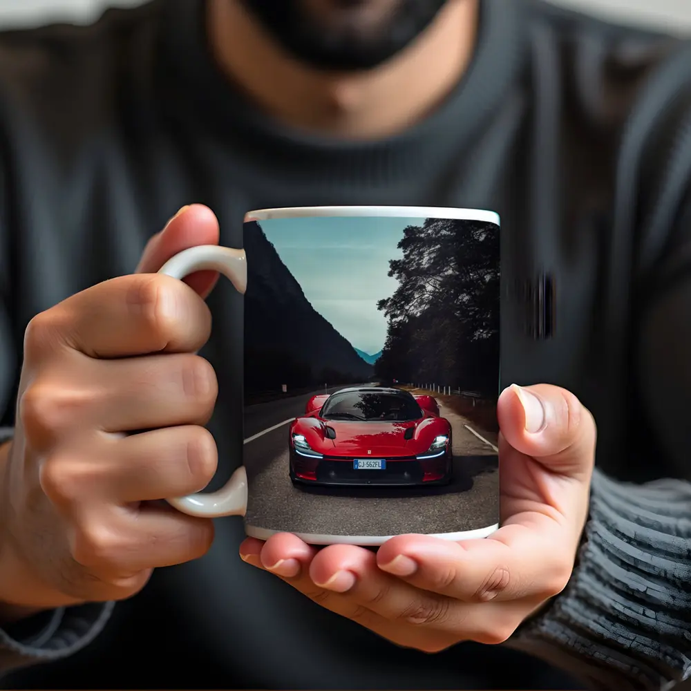 Ferrari Daytona SP3 Red Mountain Road – Mugs