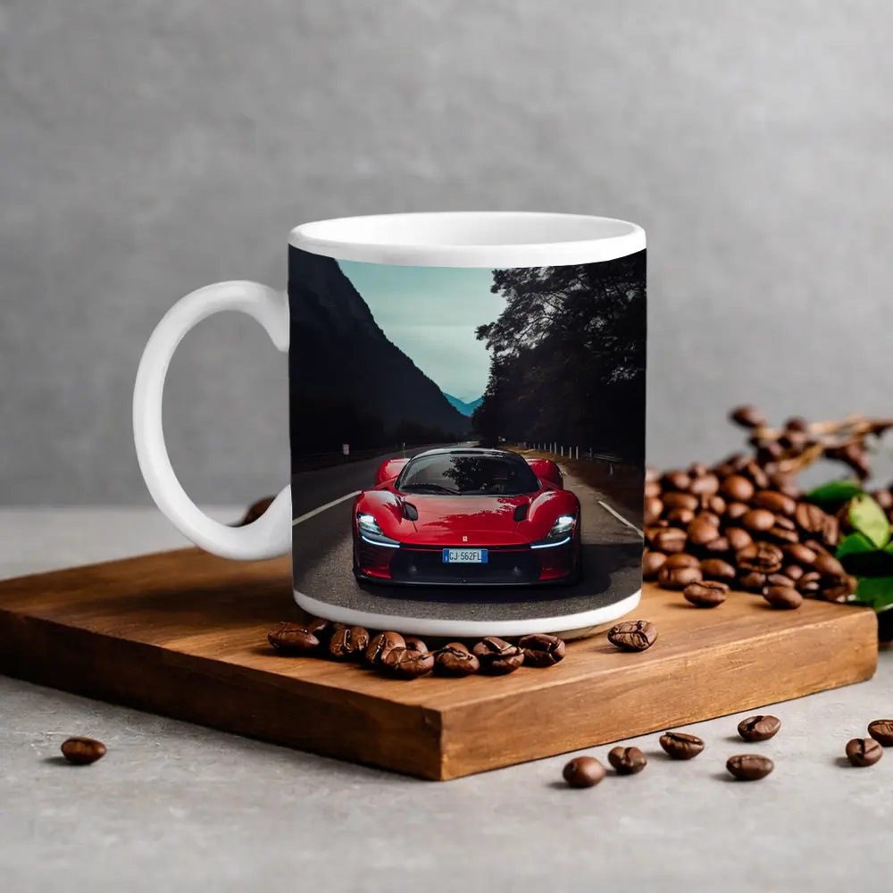Ferrari Daytona SP3 Red Mountain Road – Mugs