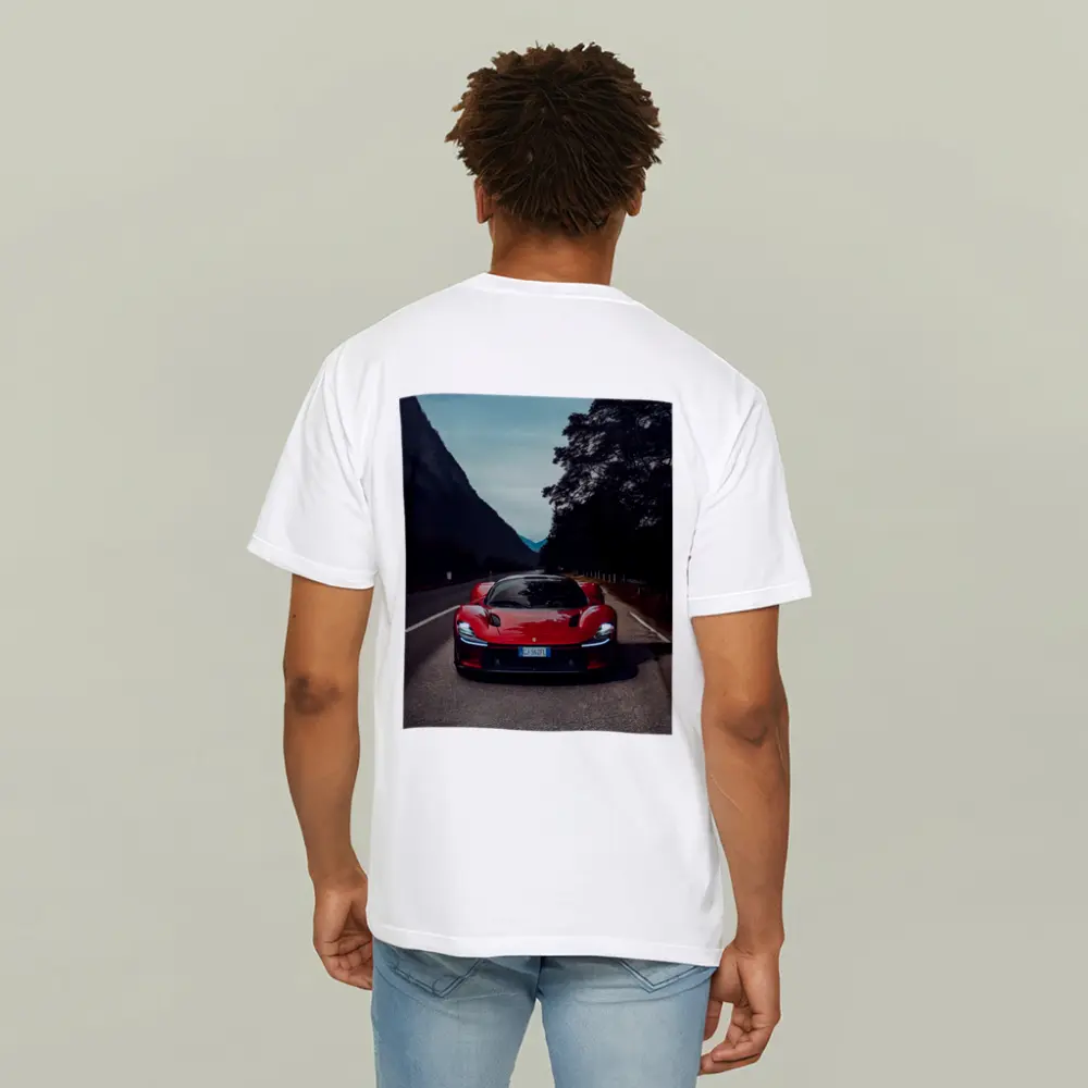 Ferrari Daytona SP3 Red Mountain Road – T-Shirts
