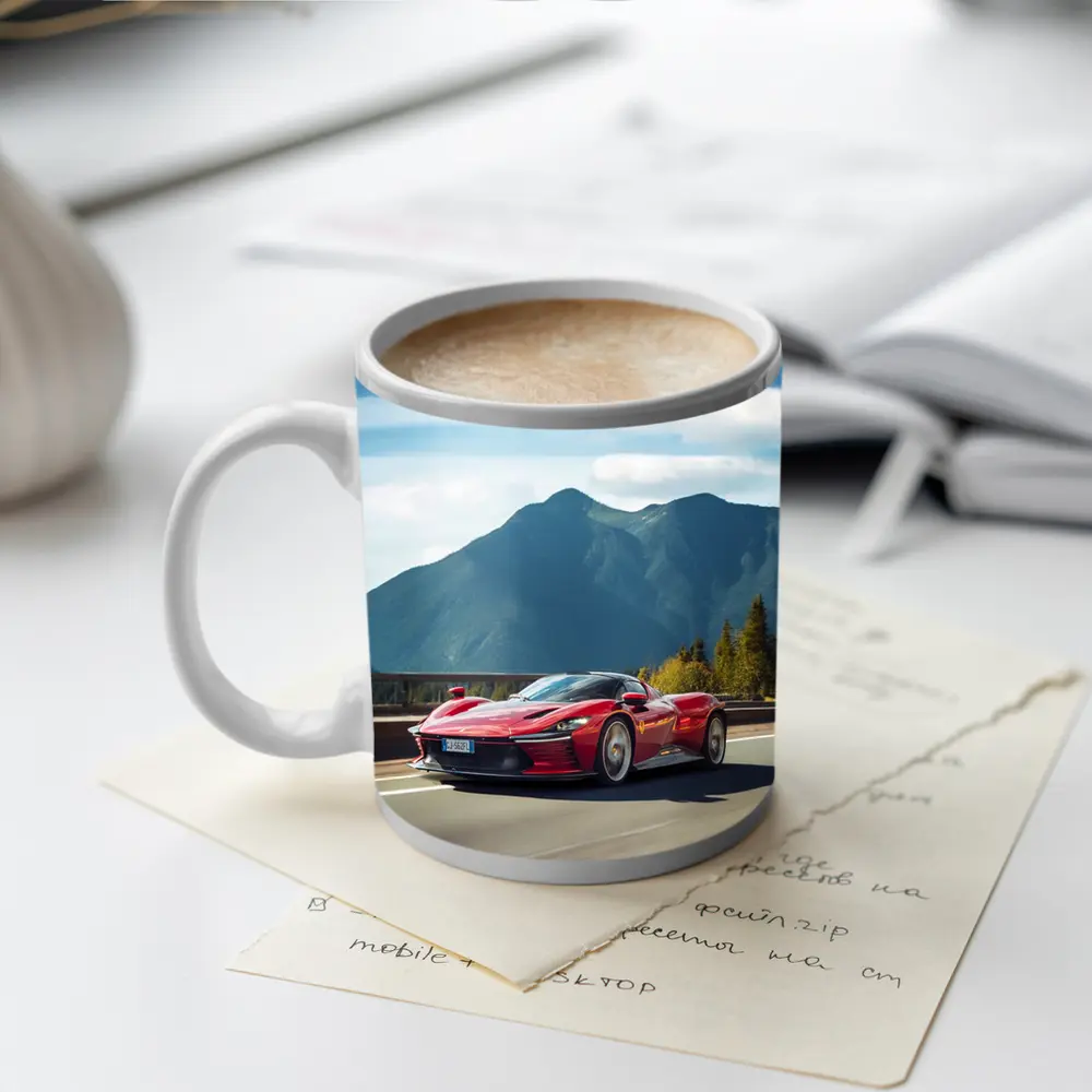 Ferrari Daytona SP3 Red Mountain Road – Mugs