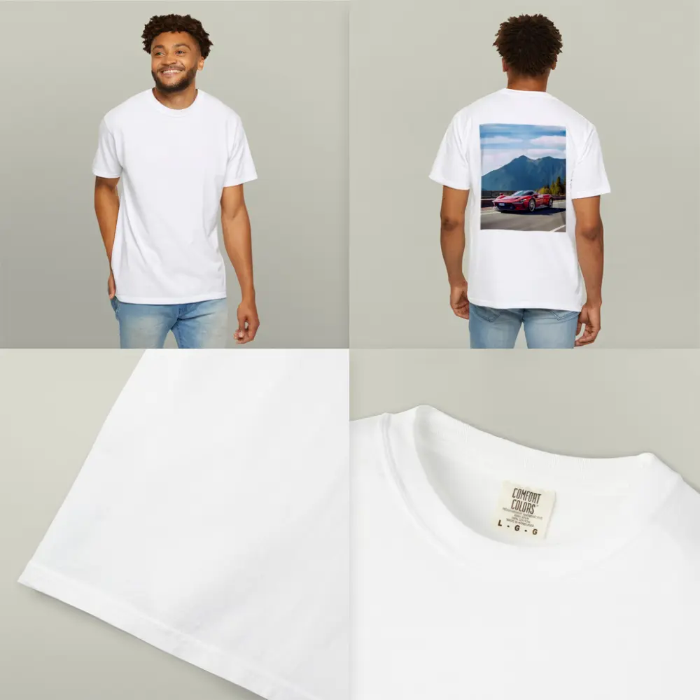 Ferrari Daytona SP3 Red Mountain Road – T-Shirts