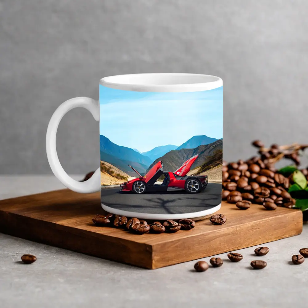 Ferrari Daytona SP3 Red Mountain Road – Mugs