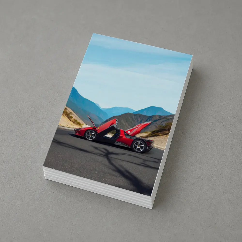 Ferrari Daytona SP3 Red Mountain Road – Postcards