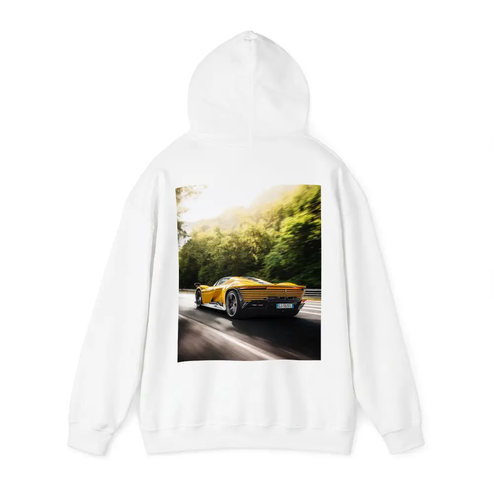 Ferrari Daytona SP3 Yellow On Road – Hoodies