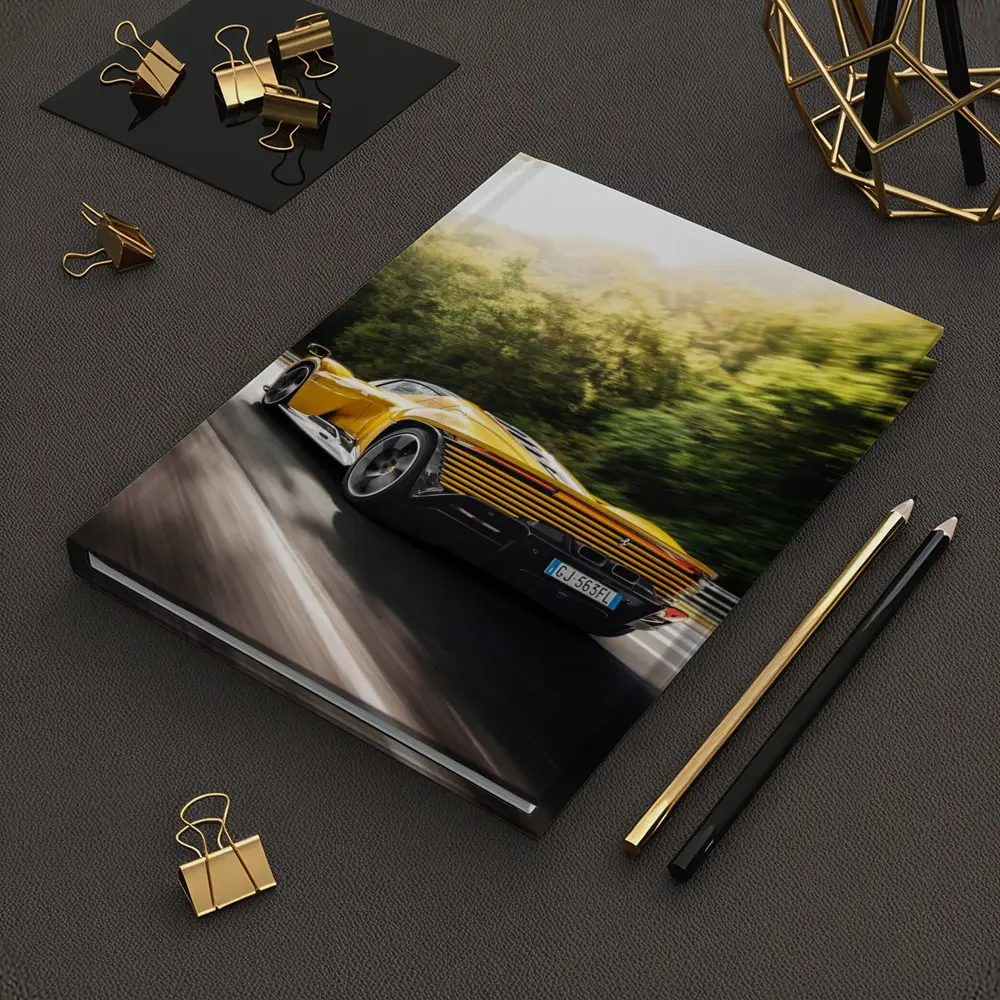 Ferrari Daytona SP3 Yellow On Road – Notebooks