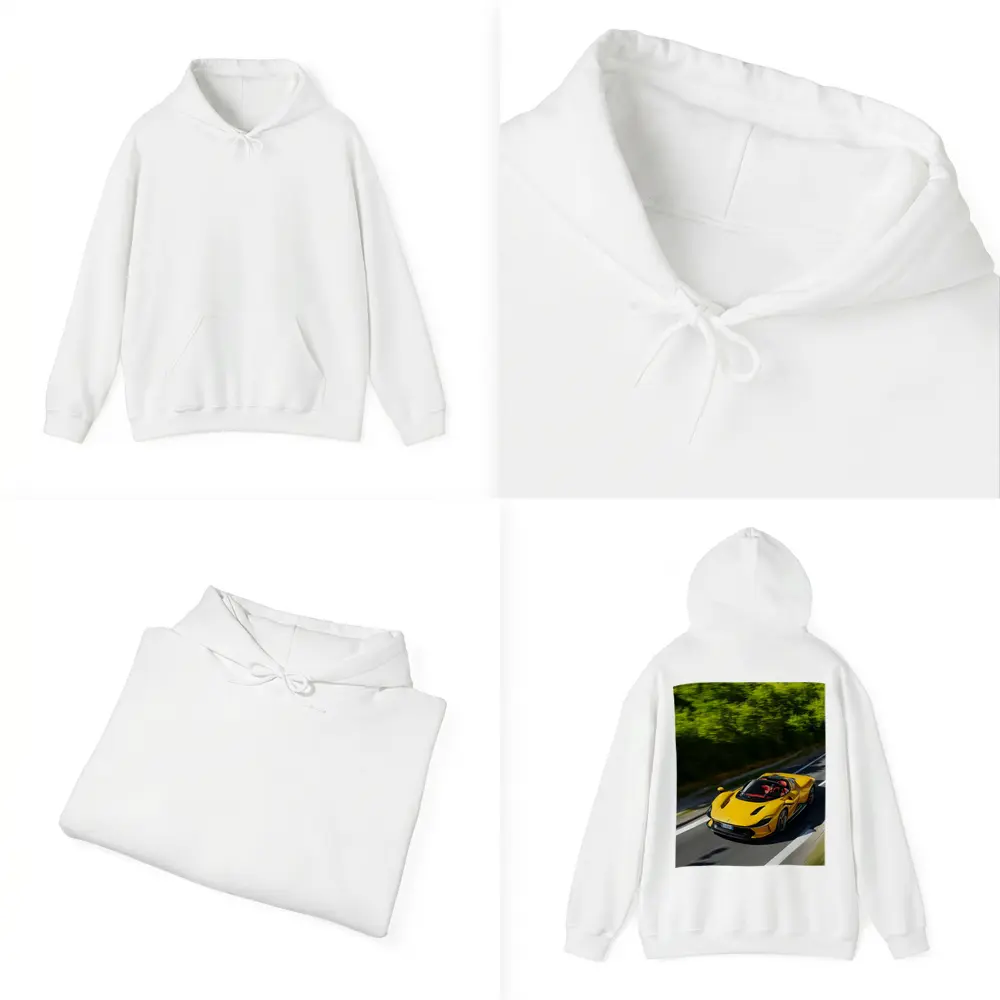 Ferrari Daytona SP3 Yellow Road Drive – Hoodies