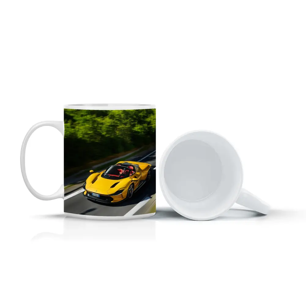 Ferrari Daytona SP3 Yellow Road Drive – Mugs