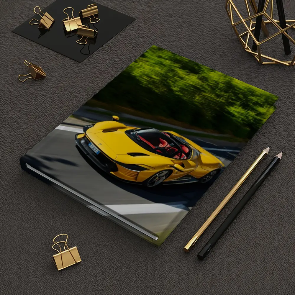 Ferrari Daytona SP3 Yellow Road Drive – Notebooks