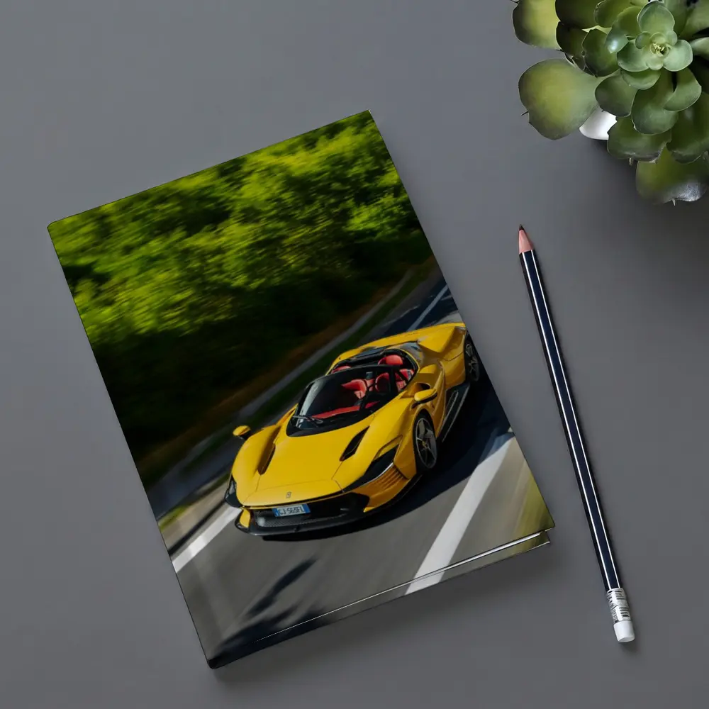 Ferrari Daytona SP3 Yellow Road Drive – Notebooks