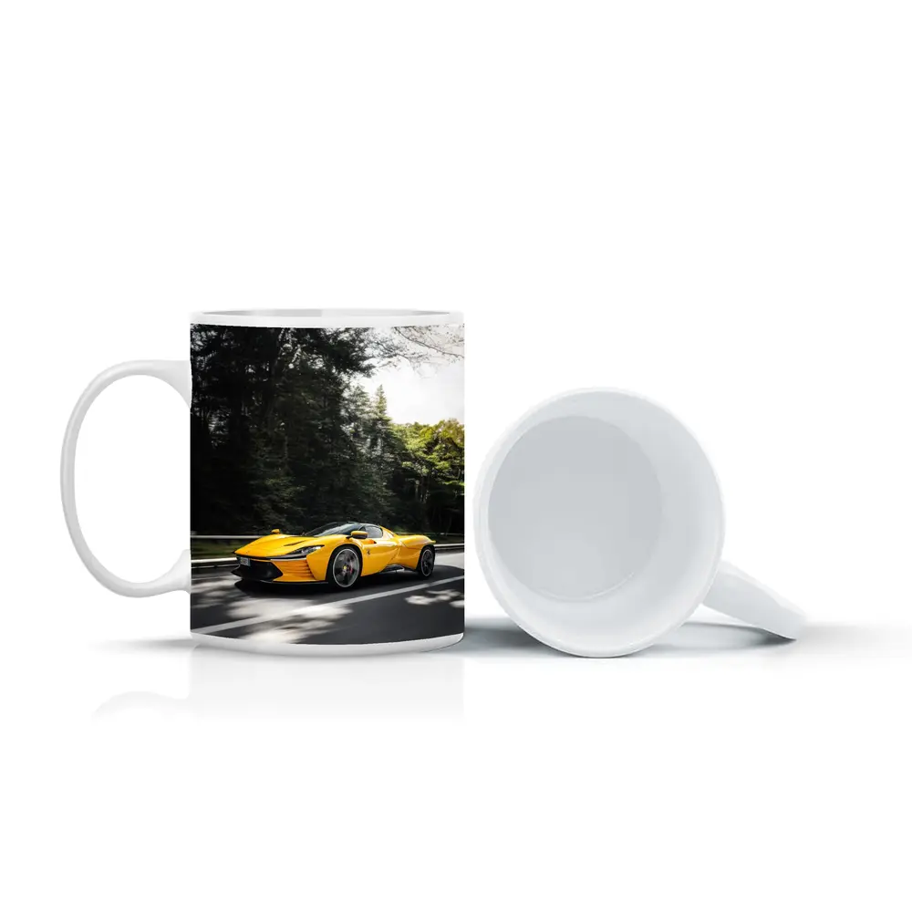 Ferrari Daytona SP3 Yellow Road Drive – Mugs