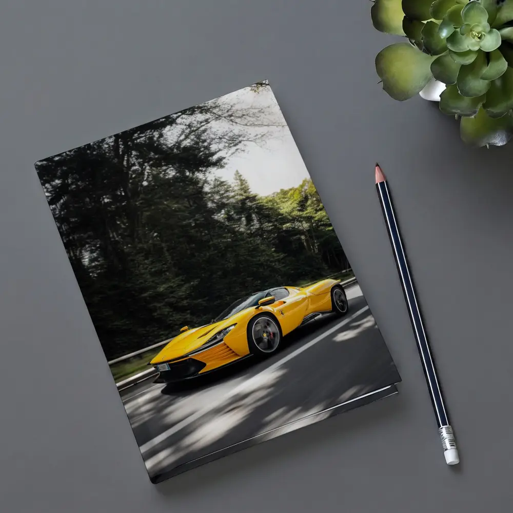 Ferrari Daytona SP3 Yellow Road Drive – Notebooks