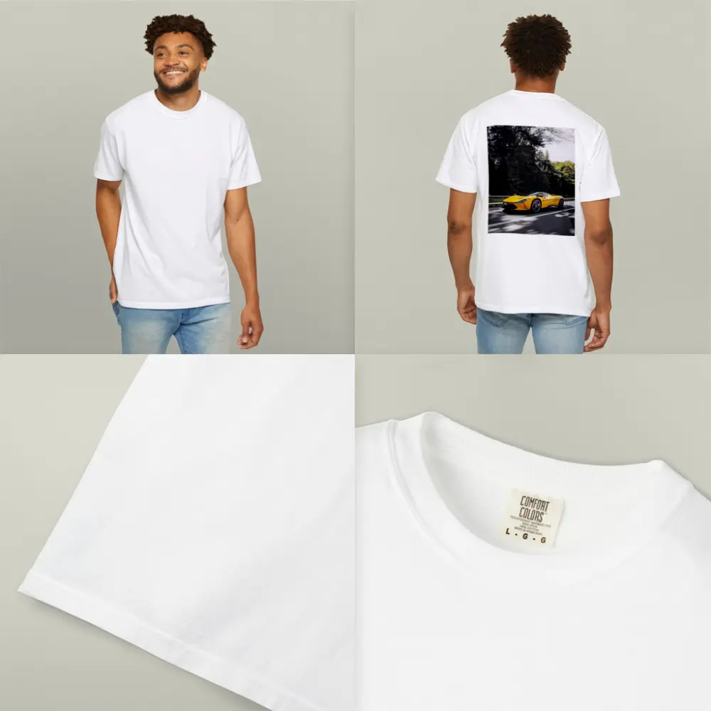 Ferrari Daytona SP3 Yellow Road Drive – T-Shirts