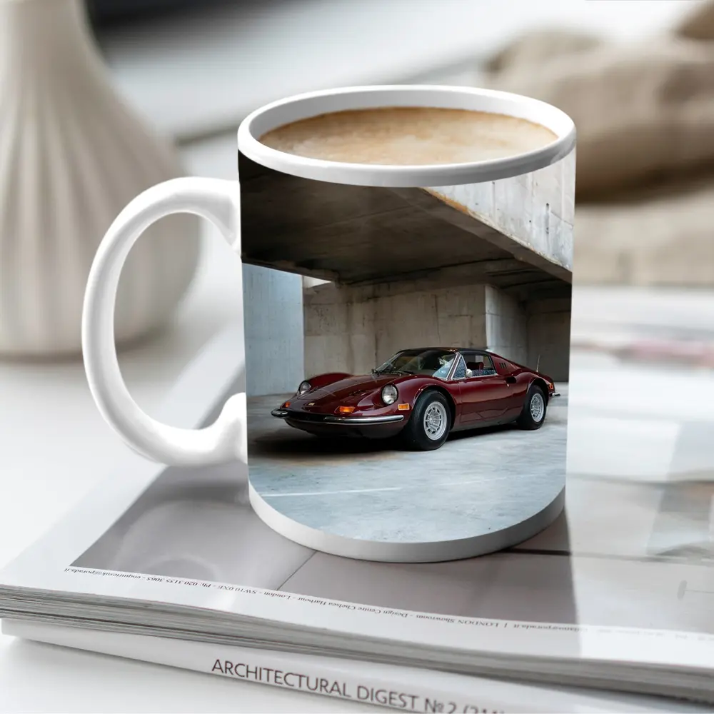 Ferrari Dino 246 GT Concrete Parking Structure – Mugs