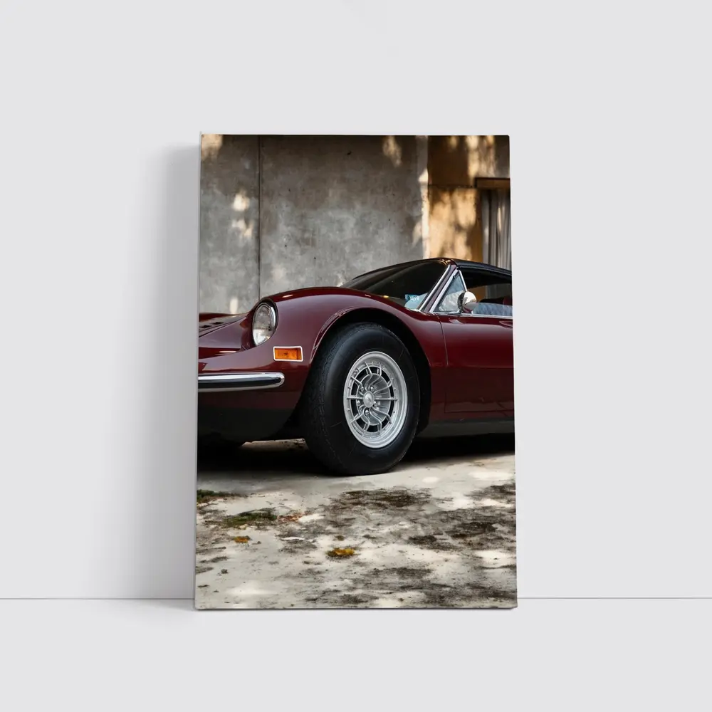 Ferrari Dino 246 GT Concrete Wall – Wall Art