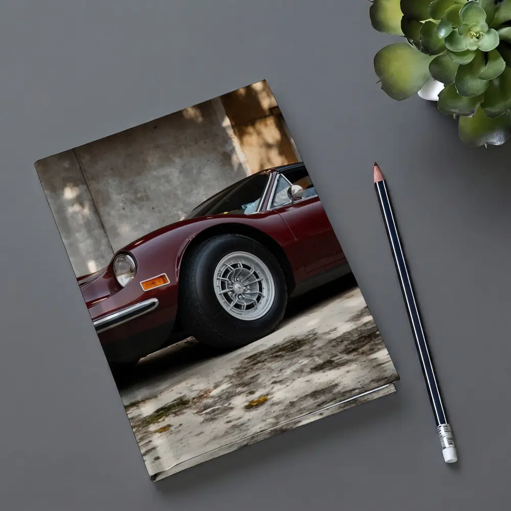 Ferrari Dino 246 GT Concrete Wall – Notebooks