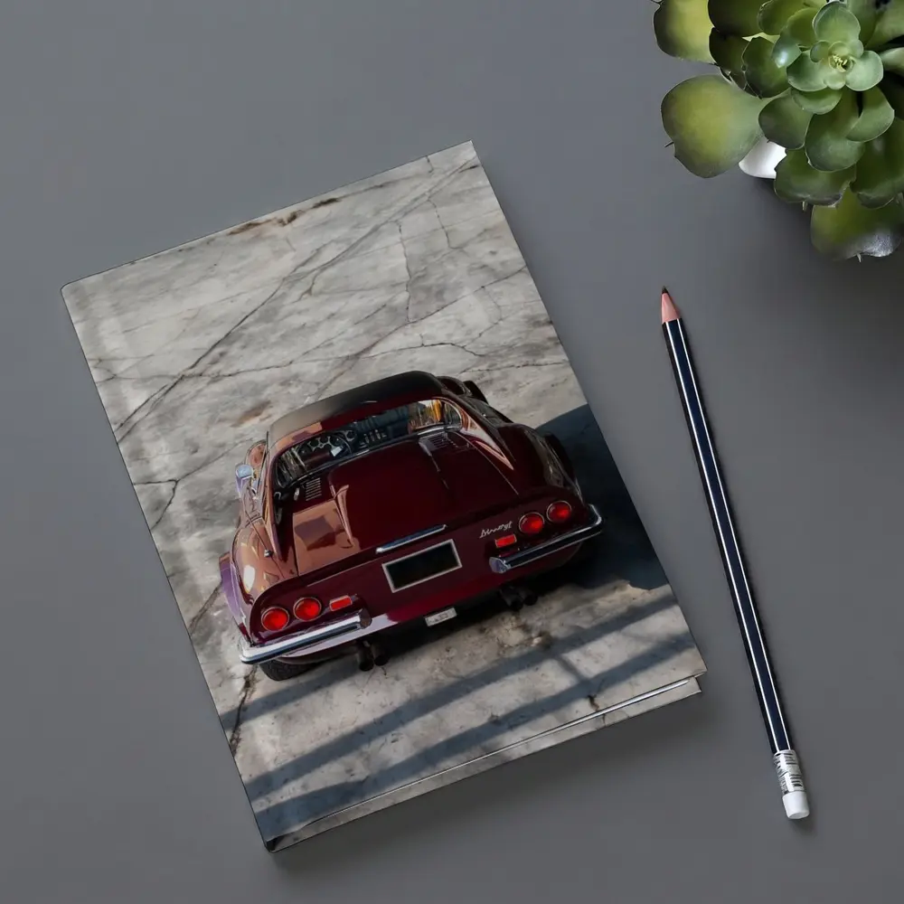 Ferrari Dino 246 GT Concrete Lot Rear – Notebooks