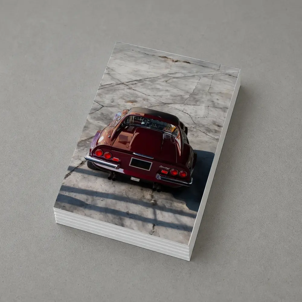 Ferrari Dino 246 GT Concrete Lot Rear – Postcards