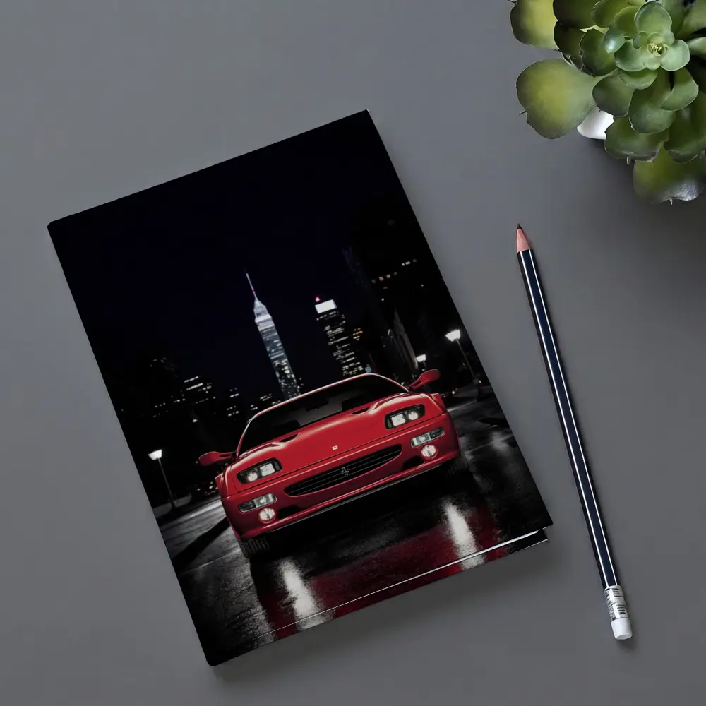 Ferrari F512 M Red Night City Street – Notebooks