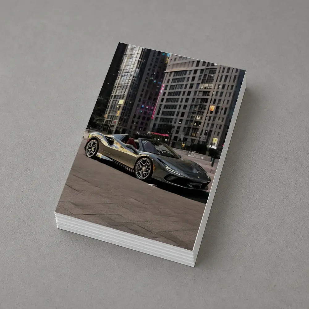 Ferrari F8 Spider City Night Skyline – Postcards