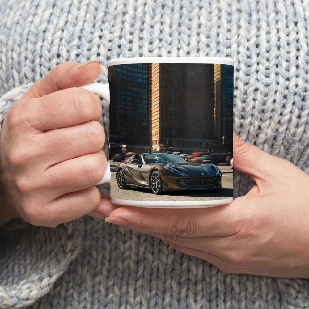Ferrari 812 Superfast Dark City Street – Mugs