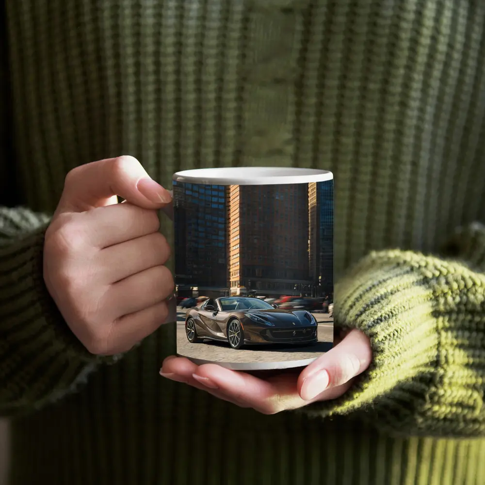 Ferrari 812 Superfast Dark City Street – Mugs