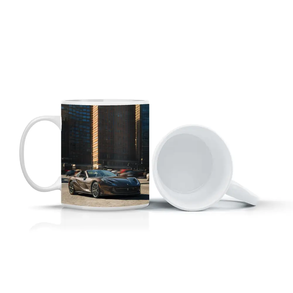 Ferrari 812 Superfast Dark City Street – Mugs