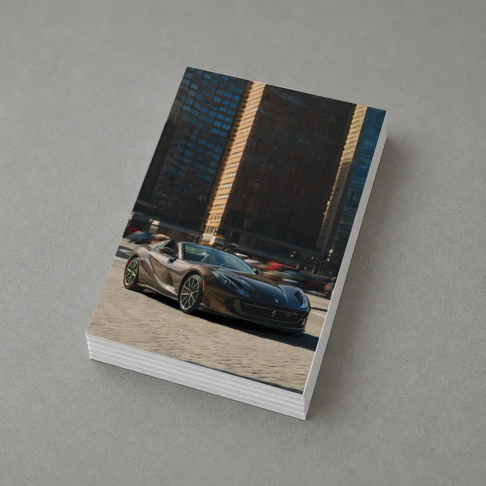 Ferrari 812 Superfast Dark City Street – Postcards