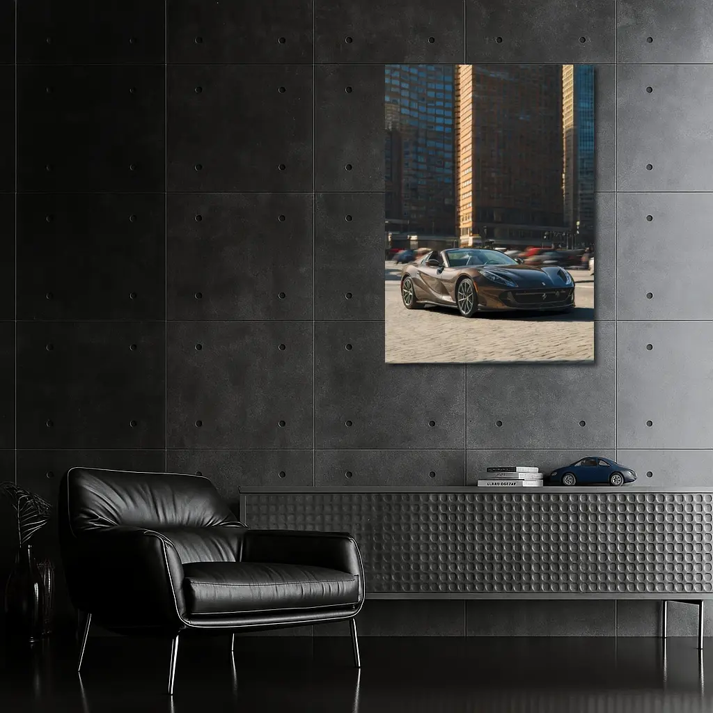 Ferrari 812 Superfast Dark City Street – Wall Art