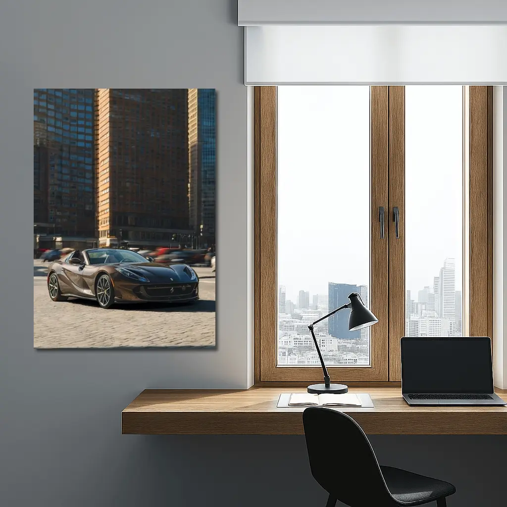 Ferrari 812 Superfast Dark City Street – Wall Art