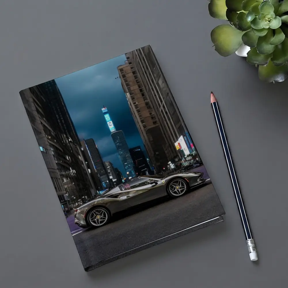 Ferrari F8 Spider City Night Street – Notebooks
