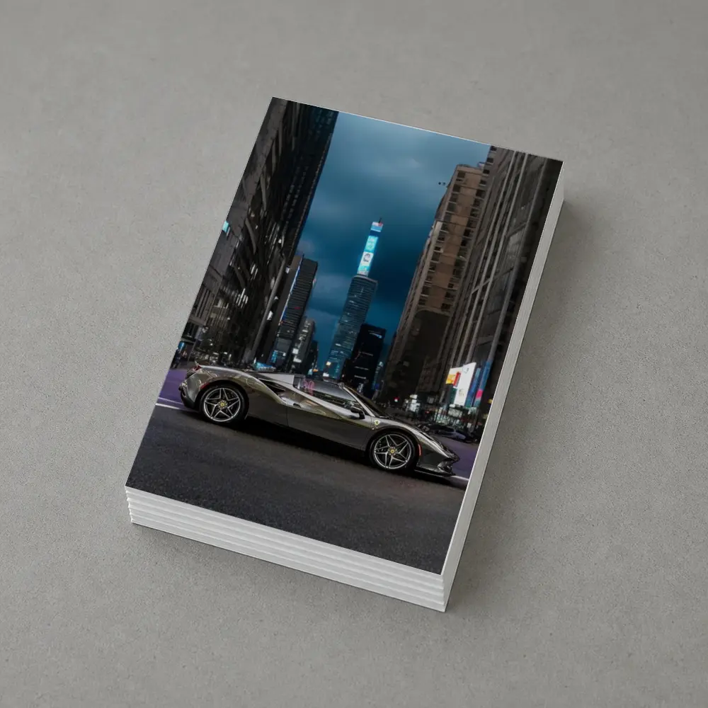 Ferrari F8 Spider City Night Street – Postcards