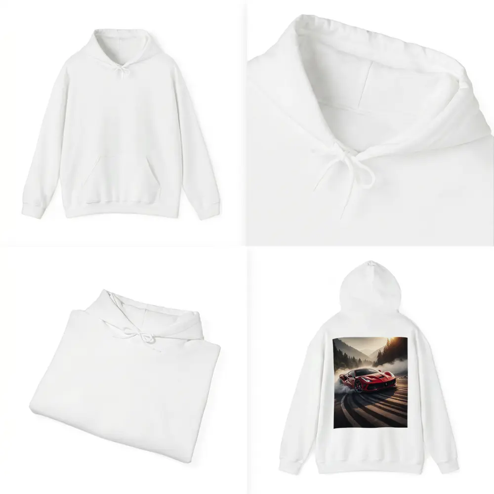 Ferrari F8 Drifting Mountain Road Smoke – Hoodies
