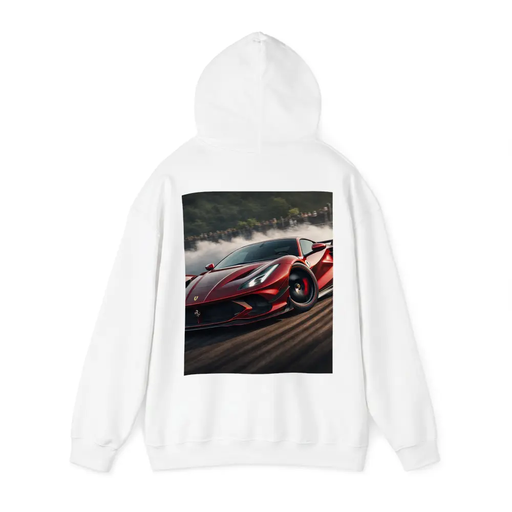 Ferrari F8 Drifting on Race Track – Hoodies