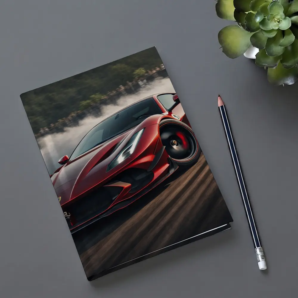 Ferrari F8 Drifting on Race Track – Notebooks