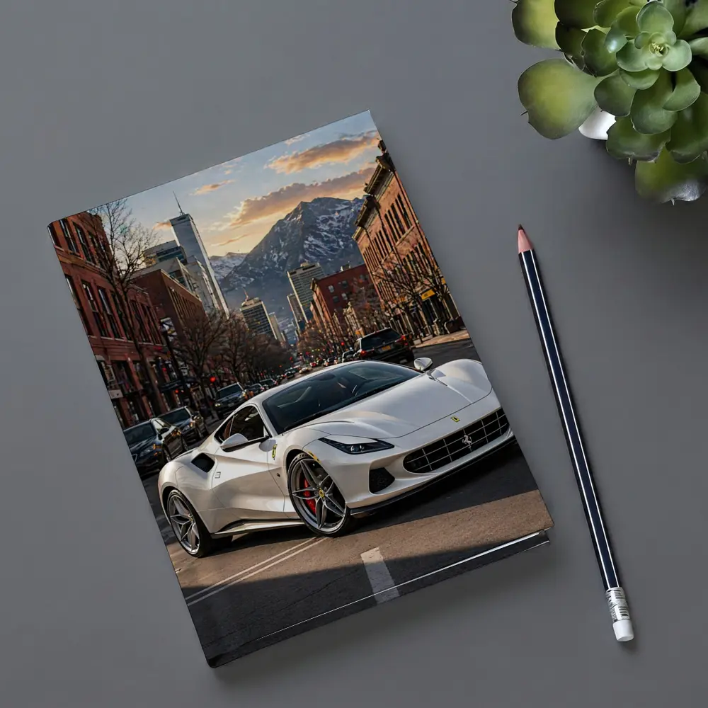Ferrari F8 White City Mountain Street – Notebooks