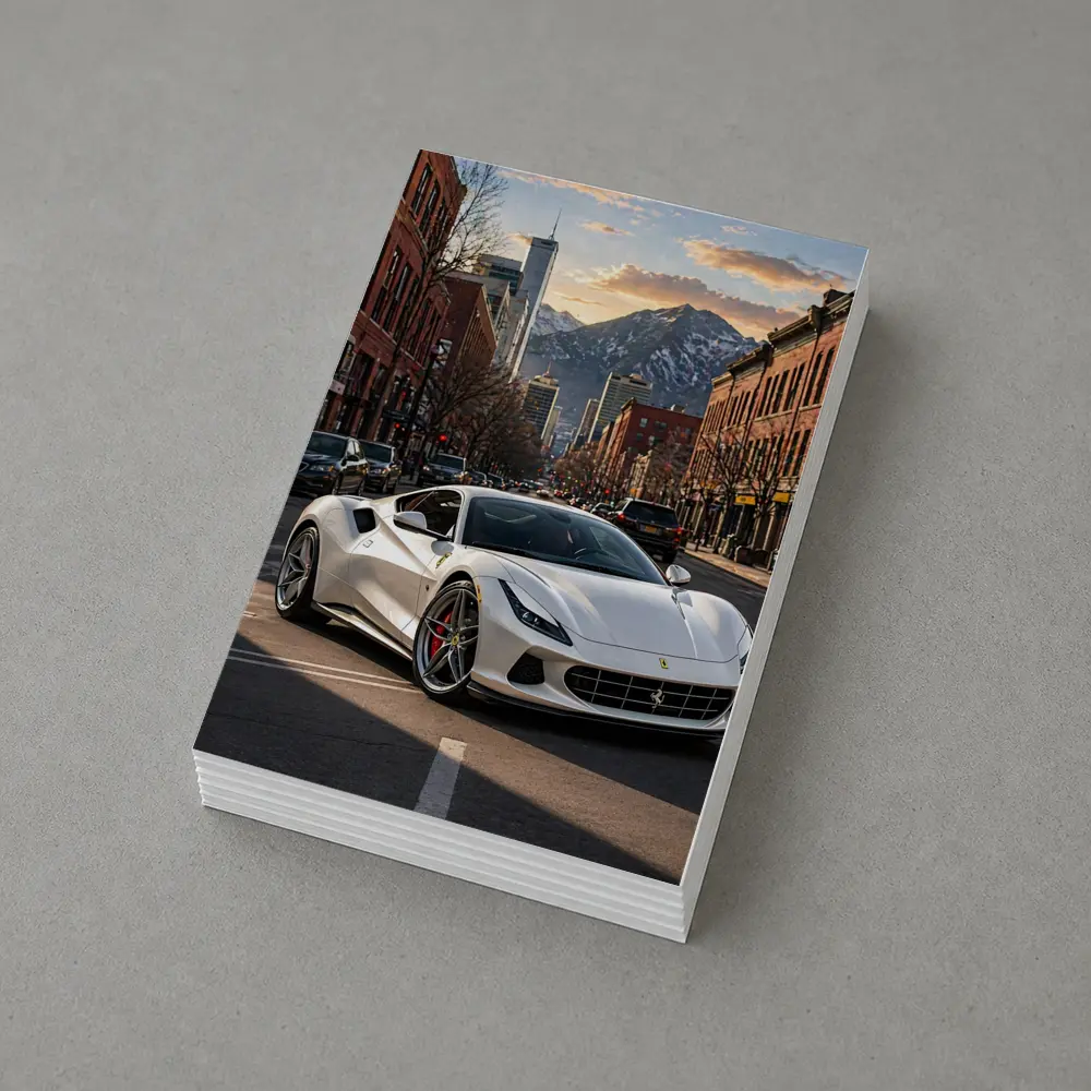 Ferrari F8 White City Mountain Street – Postcards