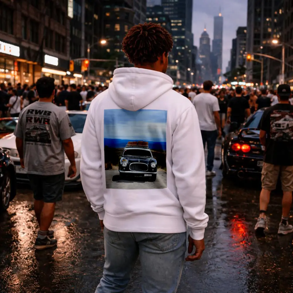 Classic Ferrari Rally Car Open Road – Hoodies