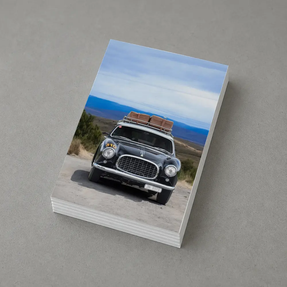 Classic Ferrari Rally Car Open Road – Postcards