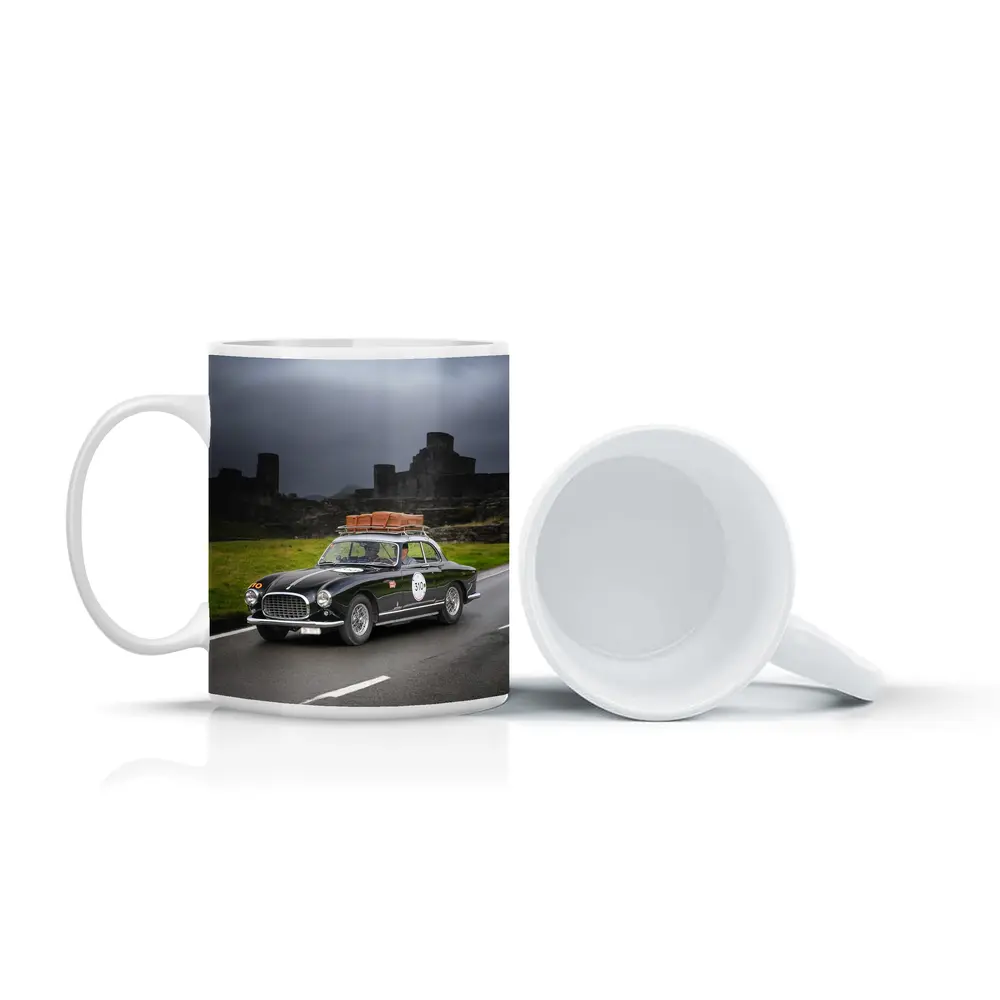 Classic Ferrari Coupe Dark Castle Road – Mugs