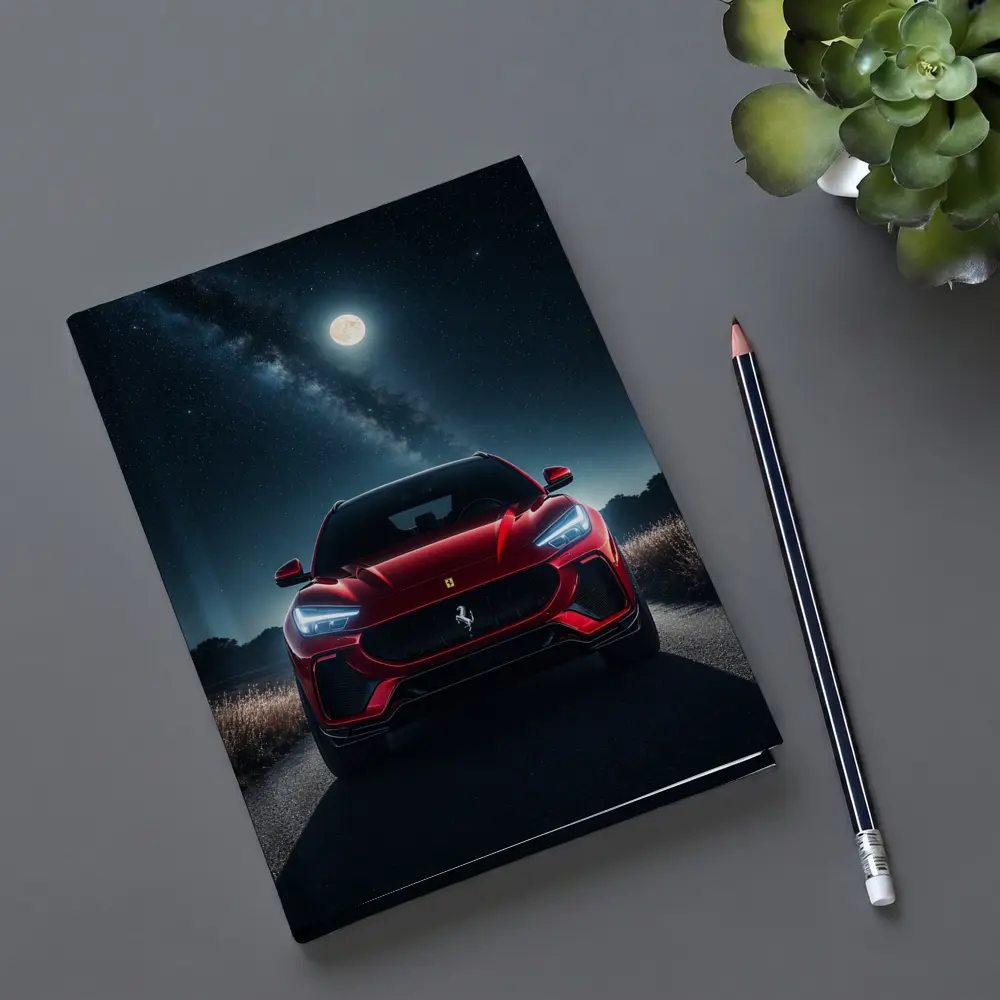 Ferrari Purosangue Red SUV Starry Night – Notebooks