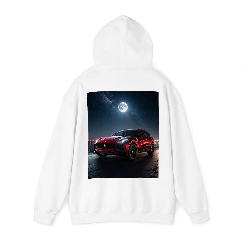 Ferrari Purosangue Red SUV Night Sky – Hoodies