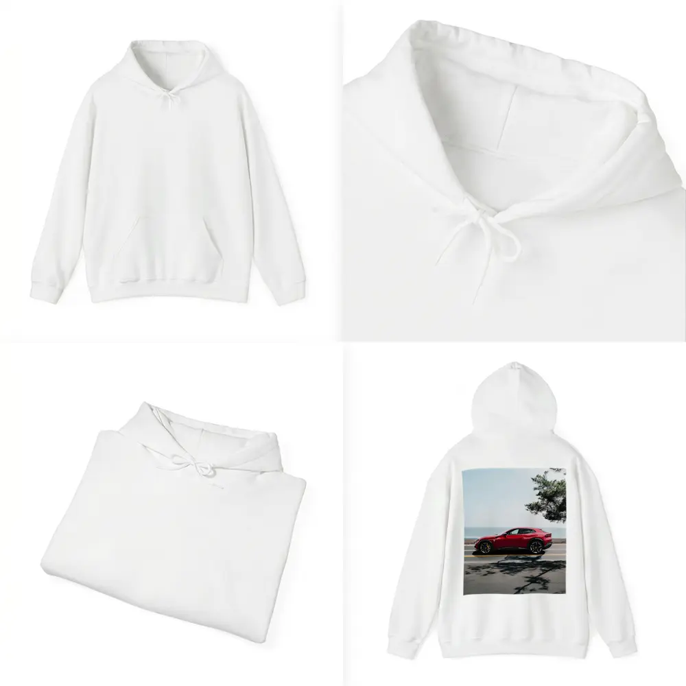 Ferrari Purosangue Red SUV Coastal Road – Hoodies