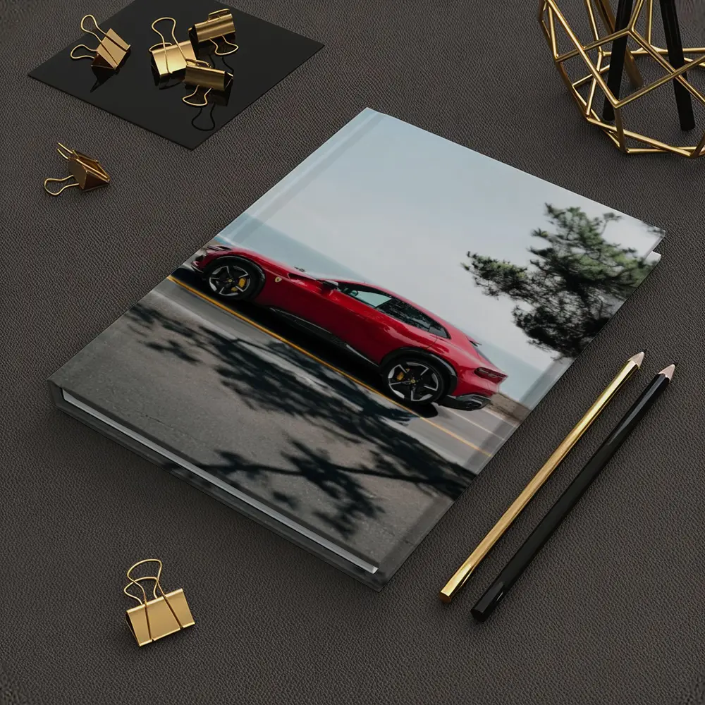 Ferrari Purosangue Red SUV Coastal Road – Notebooks
