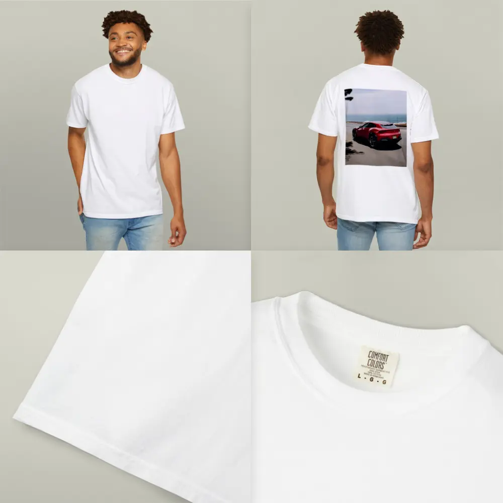 Ferrari Purosangue Red SUV Coastal Road – T-Shirts