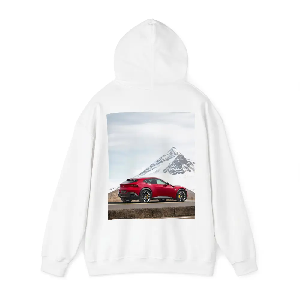 Ferrari Purosangue Red SUV Mountain Road – Hoodies